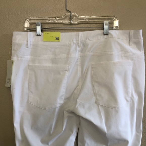 All in Motion Men's White Golf Slim Pants UPF 50 Size 38x30 - Picture 7 of 16